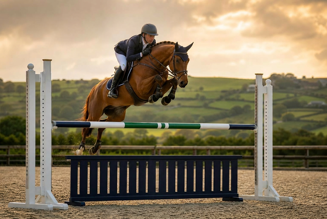 ProHorseJumps gallery — Course in flight